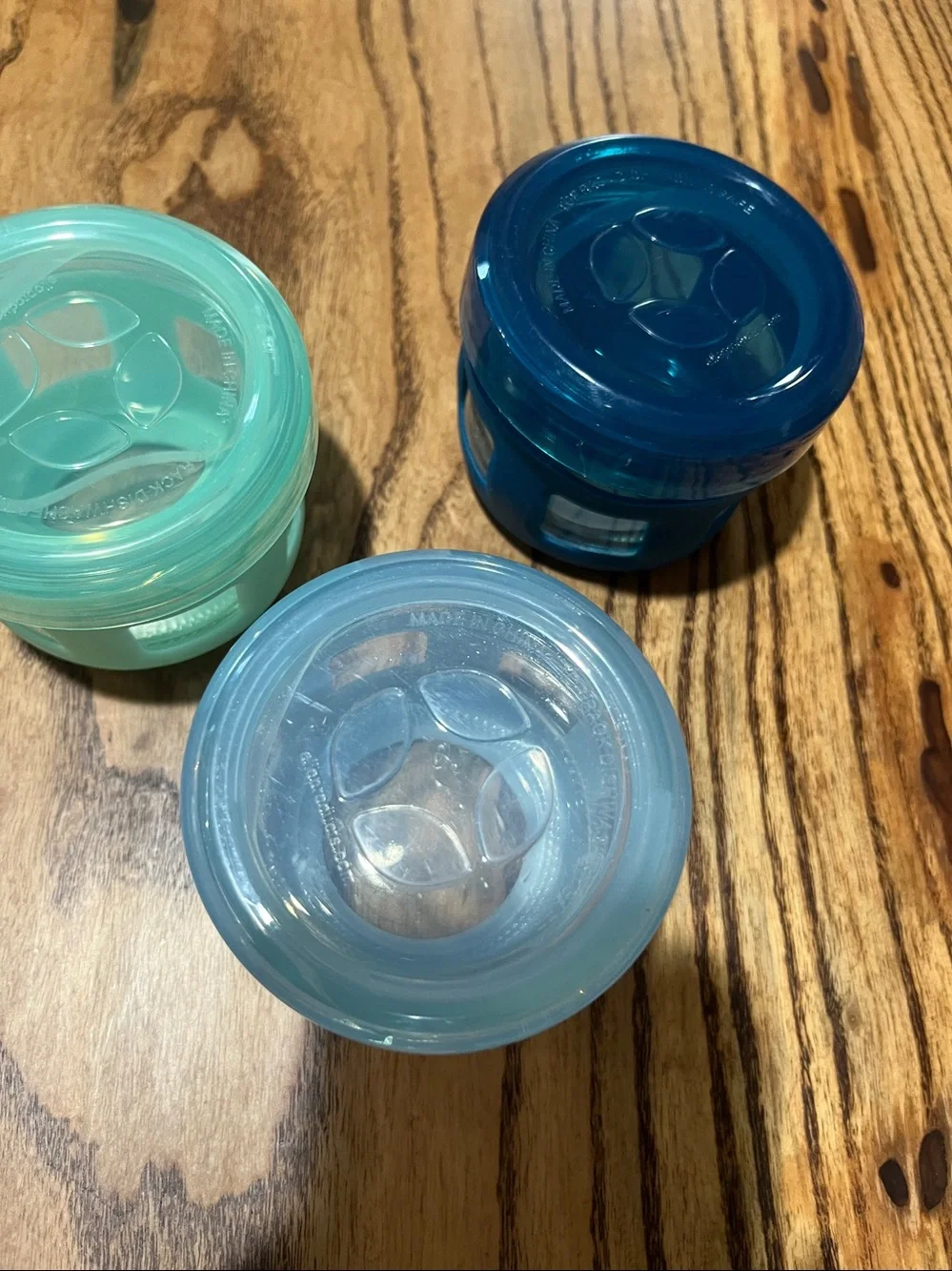 Set of 3 Glass Dressing or anything jars